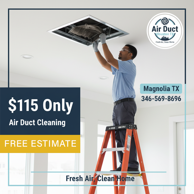   $115 onlyonly air duct cleaning coupon from Magnolia TX   Air ducts Cleaning  for professional home vent service